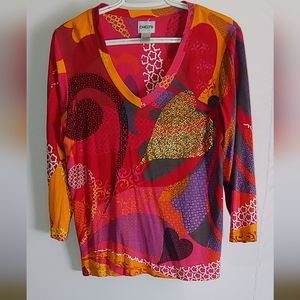 Chicos 3/4 sleeve women's top